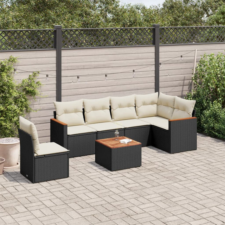 Loungegrupp Med Dynor 6 Delar Konstrotting