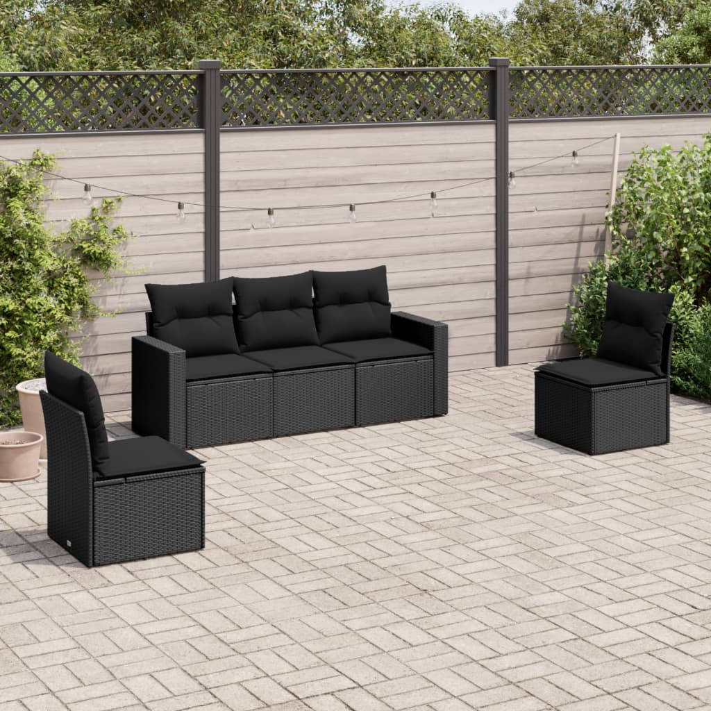 Loungegrupp Med Dynor 6 Delar Konstrotting