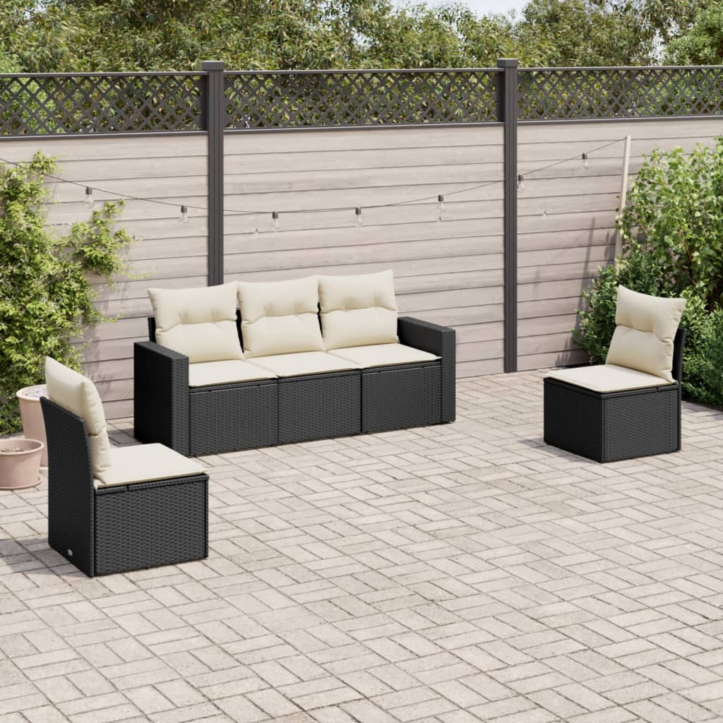 Loungegrupp Med Dynor 6 Delar Konstrotting