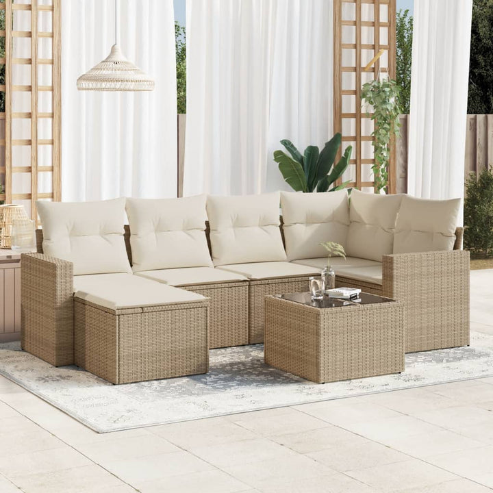 Loungegrupp Med Dynor 6 Delar Svart Konstrotting