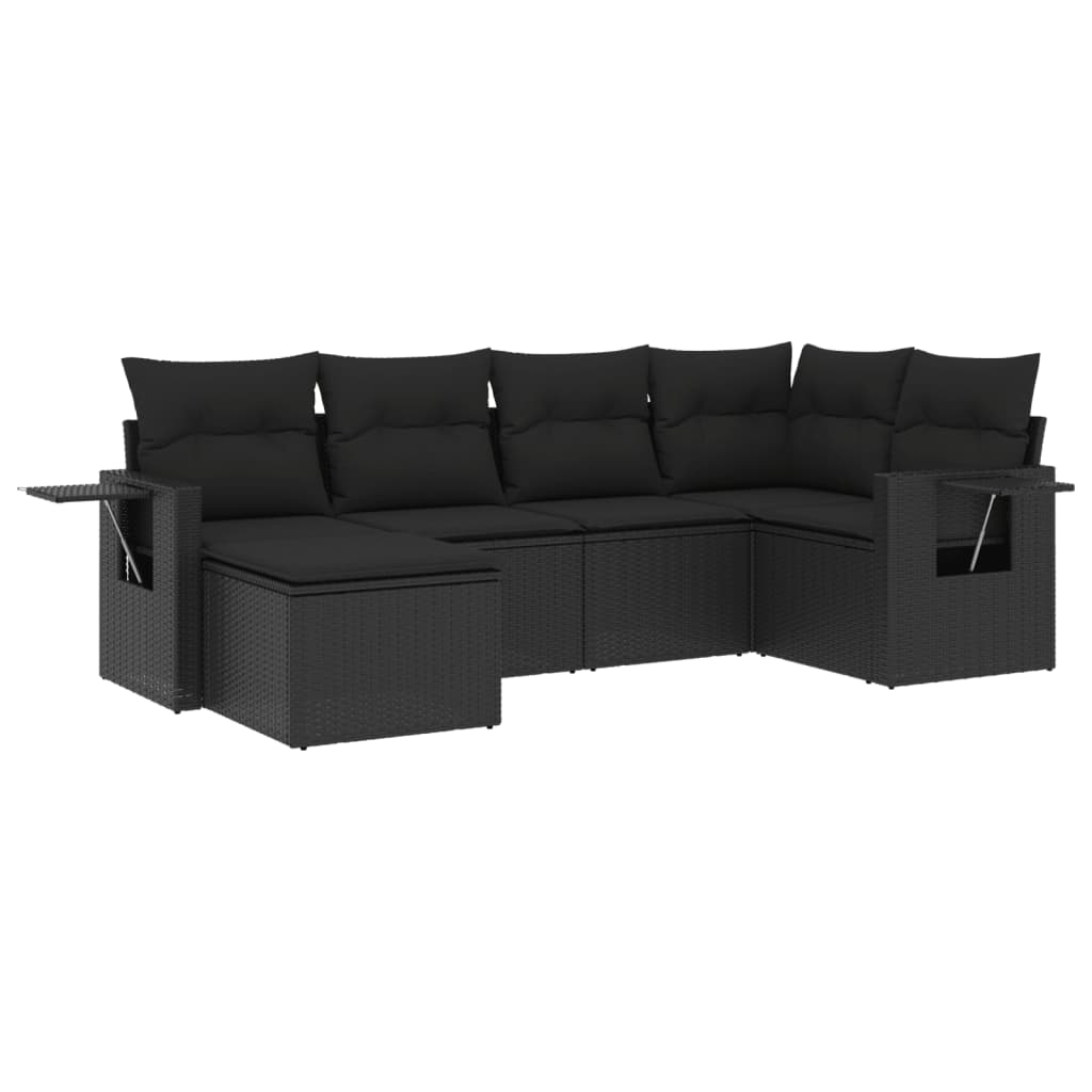 Loungegrupp Med Dynor 6 Delar Konstrotting
