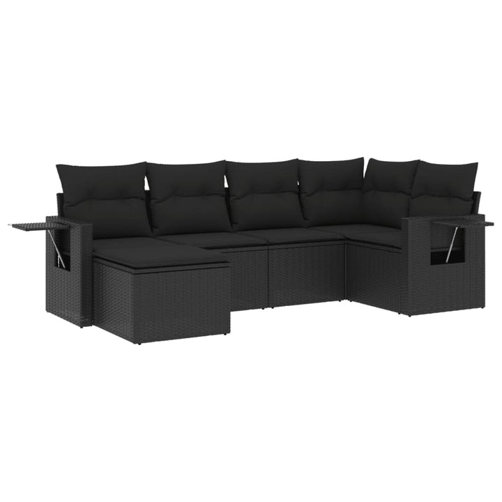 Loungegrupp Med Dynor 6 Delar Konstrotting