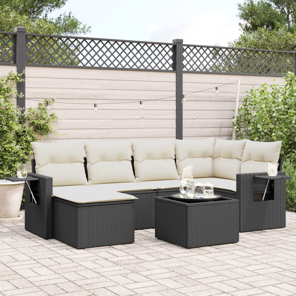 Loungegrupp Med Dynor 6 Delar Konstrotting