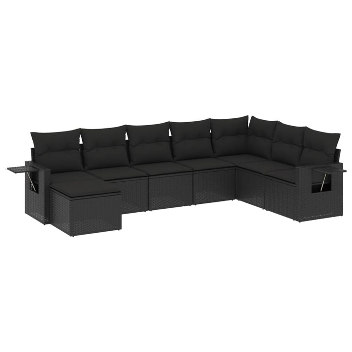 Loungegrupp För Trädgården Med Dynor 8 Delar Konstrotting