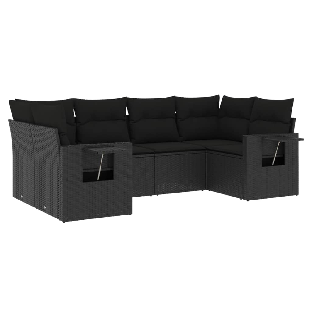 Loungegrupp Med Dynor 6 Delar Konstrotting
