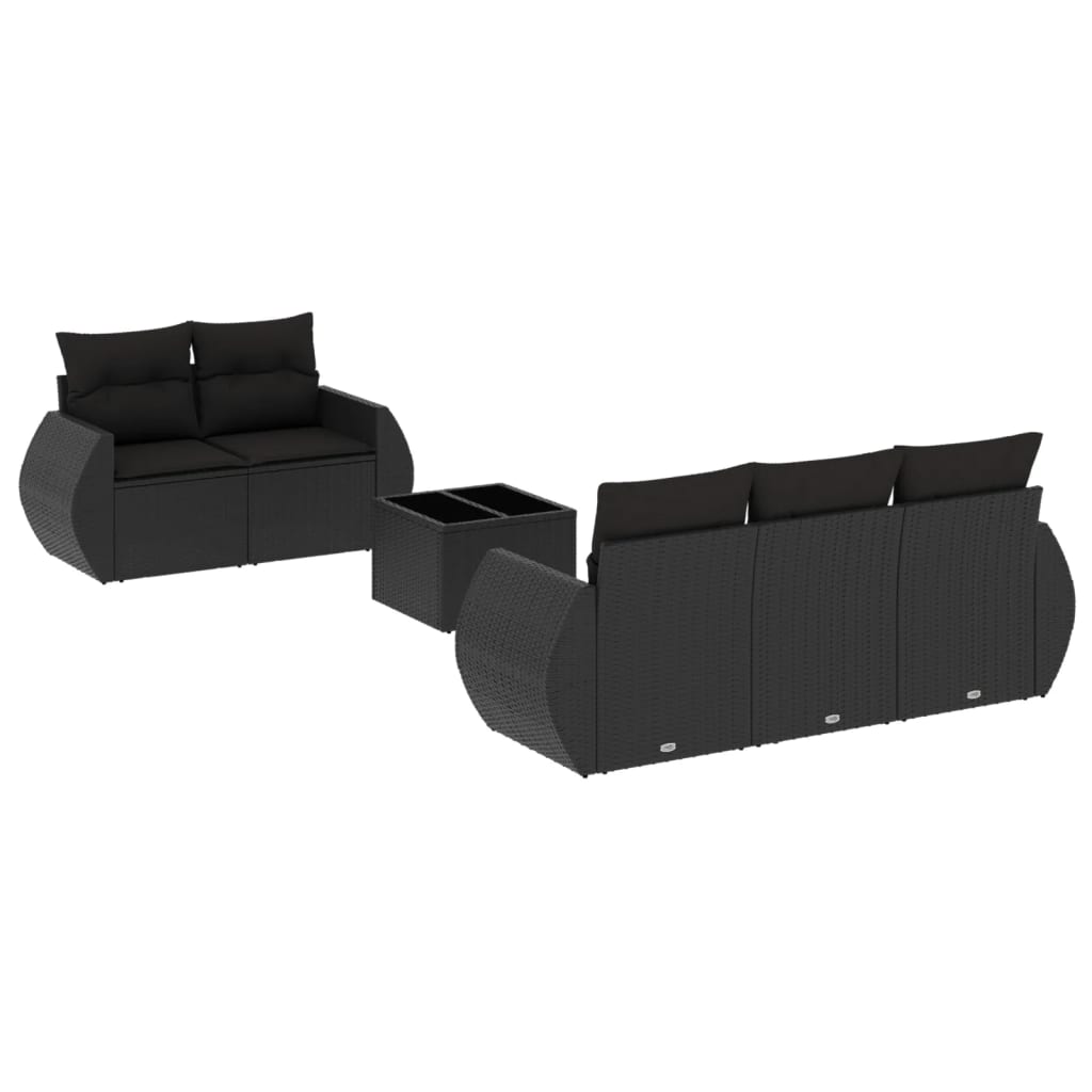 Loungegrupp Med Dynor 6 Delar Konstrotting