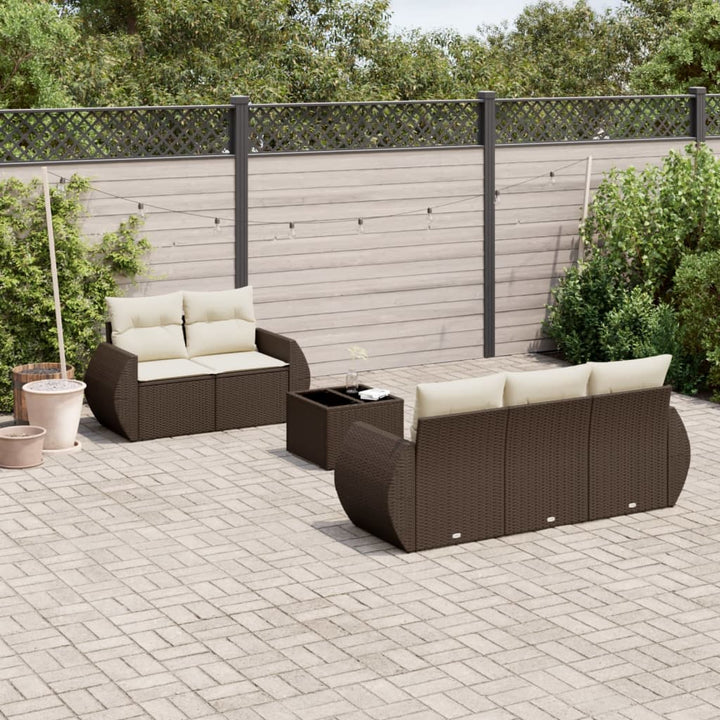 Loungegrupp Med Dynor 6 Delar Konstrotting