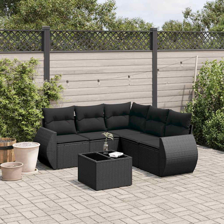 Soffgrupp För Trädgården Med Dynor 5 Delar Beige Konstrotting