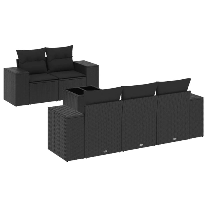 Loungegrupp Med Dynor 6 Delar Konstrotting