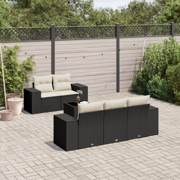 Loungegrupp Med Dynor 6 Delar Konstrotting