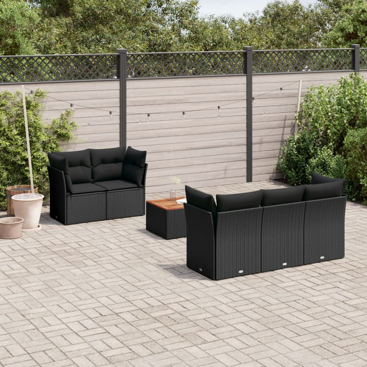 Loungegrupp Med Dynor 6 Delar Konstrotting