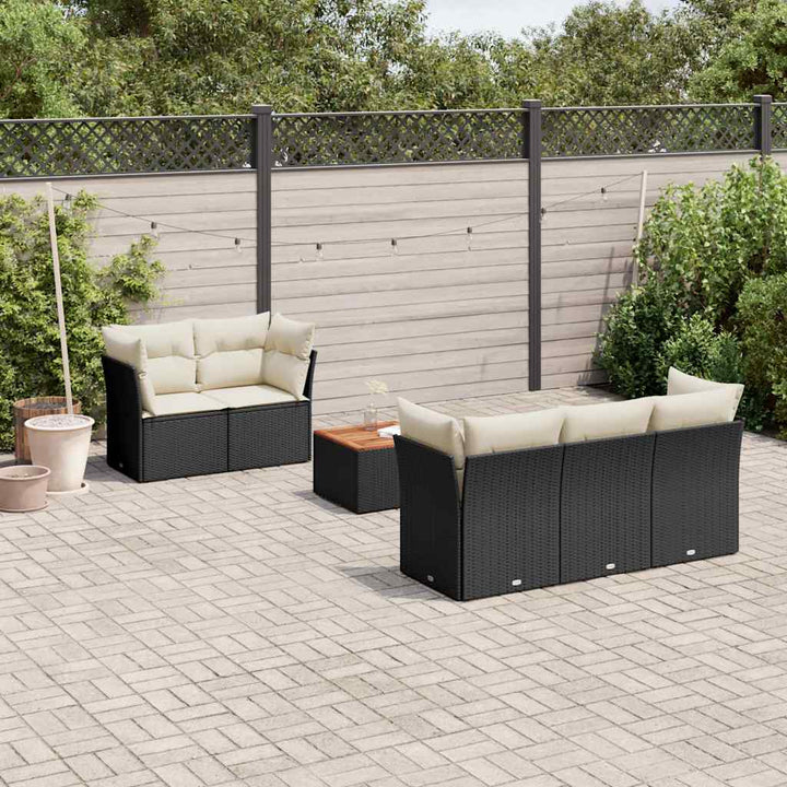 Loungegrupp Med Dynor 6 Delar Konstrotting