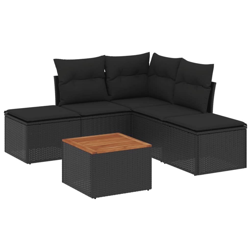 Loungegrupp Med Dynor 6 Delar Konstrotting