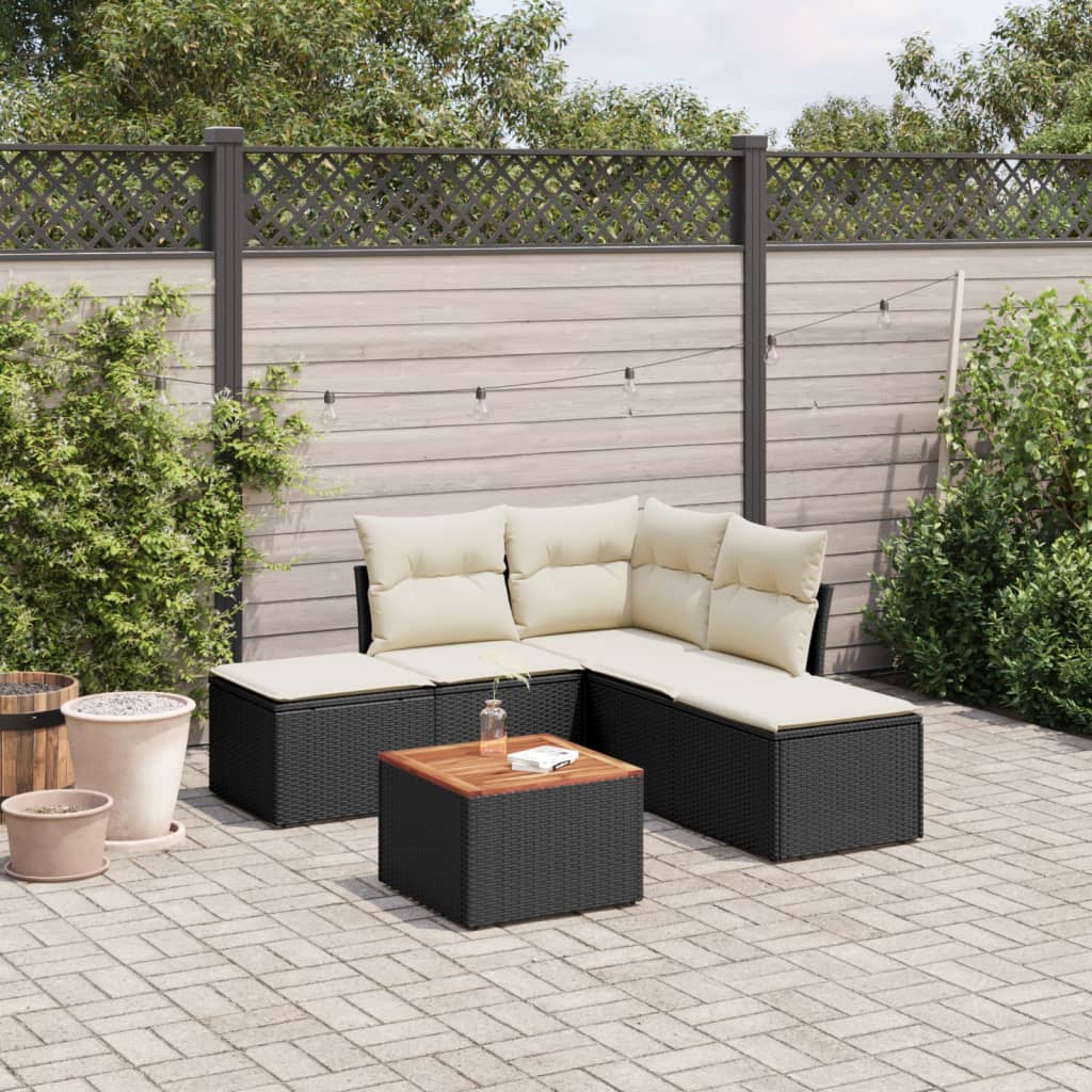 Loungegrupp Med Dynor 6 Delar Konstrotting