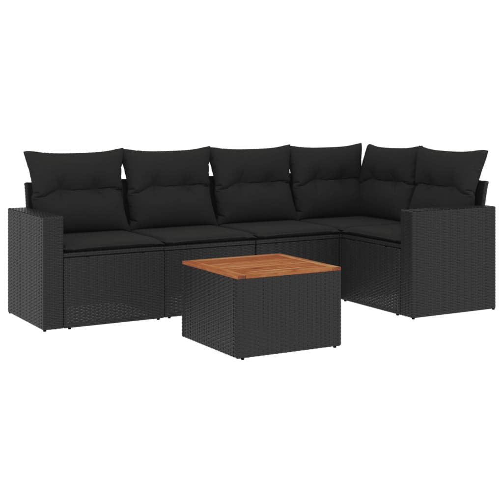 Loungegrupp Med Dynor 6 Delar Konstrotting