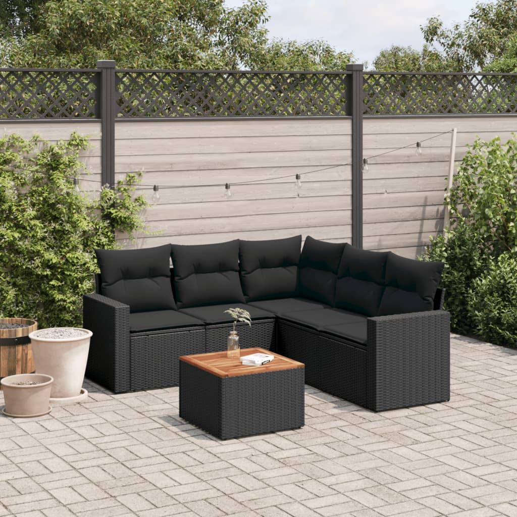 Loungegrupp Med Dynor 6 Delar Konstrotting