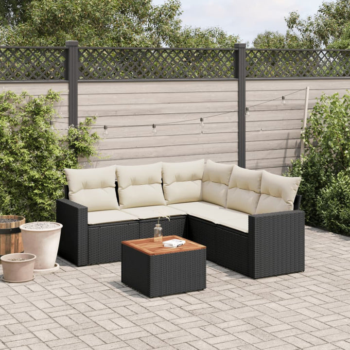 Loungegrupp Med Dynor 6 Delar Konstrotting