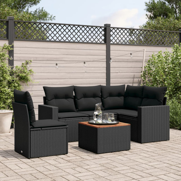 Loungegrupp Med Dynor 6 Delar Konstrotting