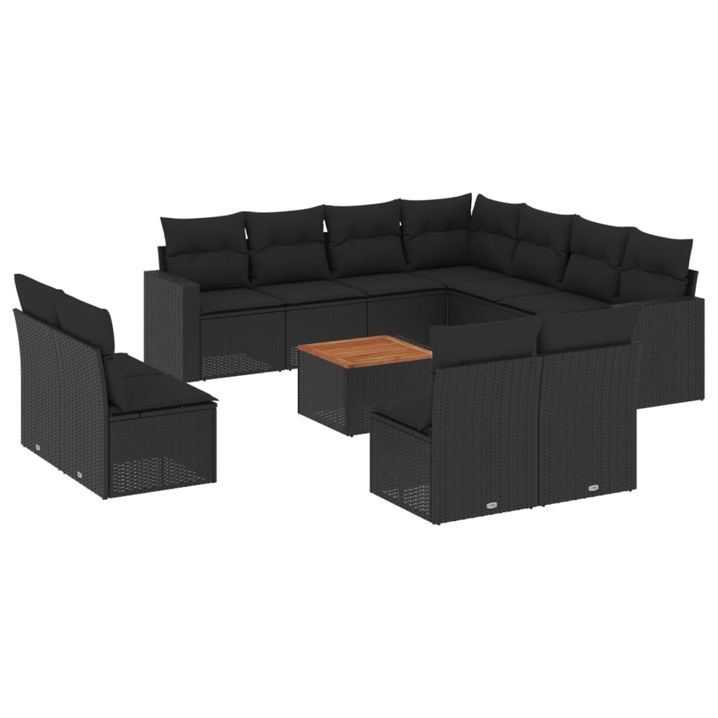 Loungegrupp Med Dynor 12 Delar Konstrotting