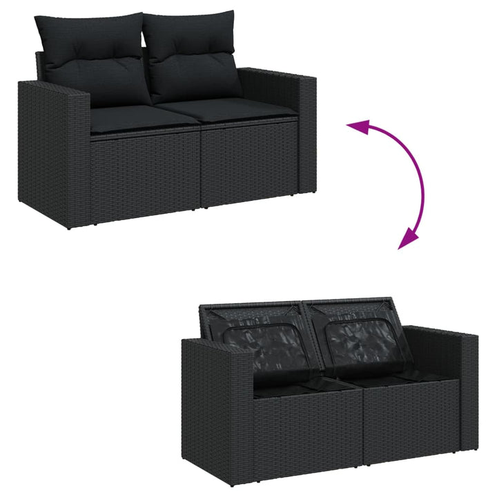Loungegrupp Med Dynor 12 Delar Konstrotting