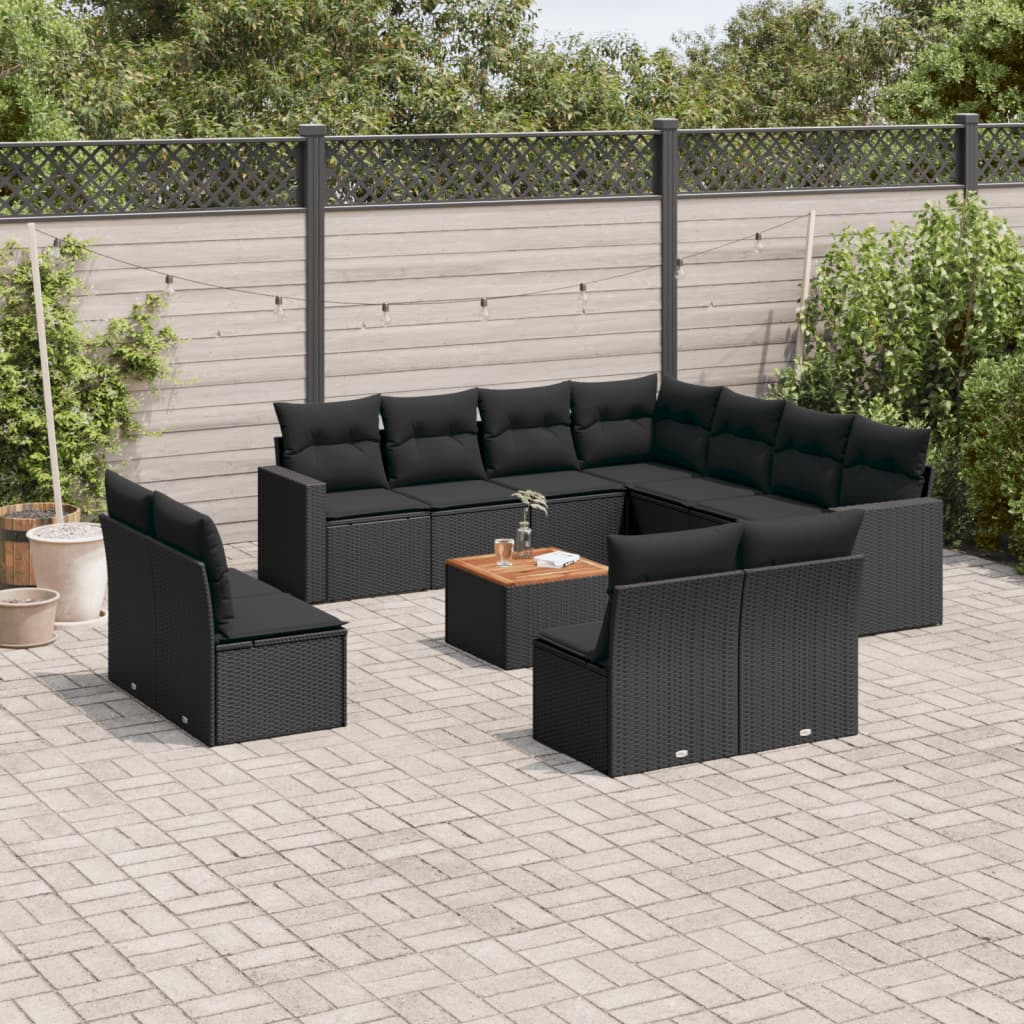 Loungegrupp Med Dynor 12 Delar Konstrotting
