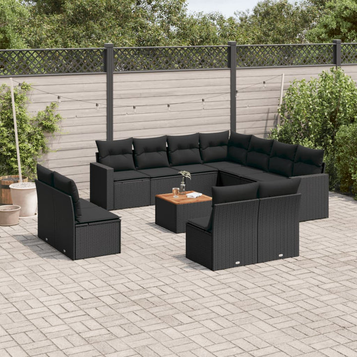 Loungegrupp Med Dynor 12 Delar Konstrotting