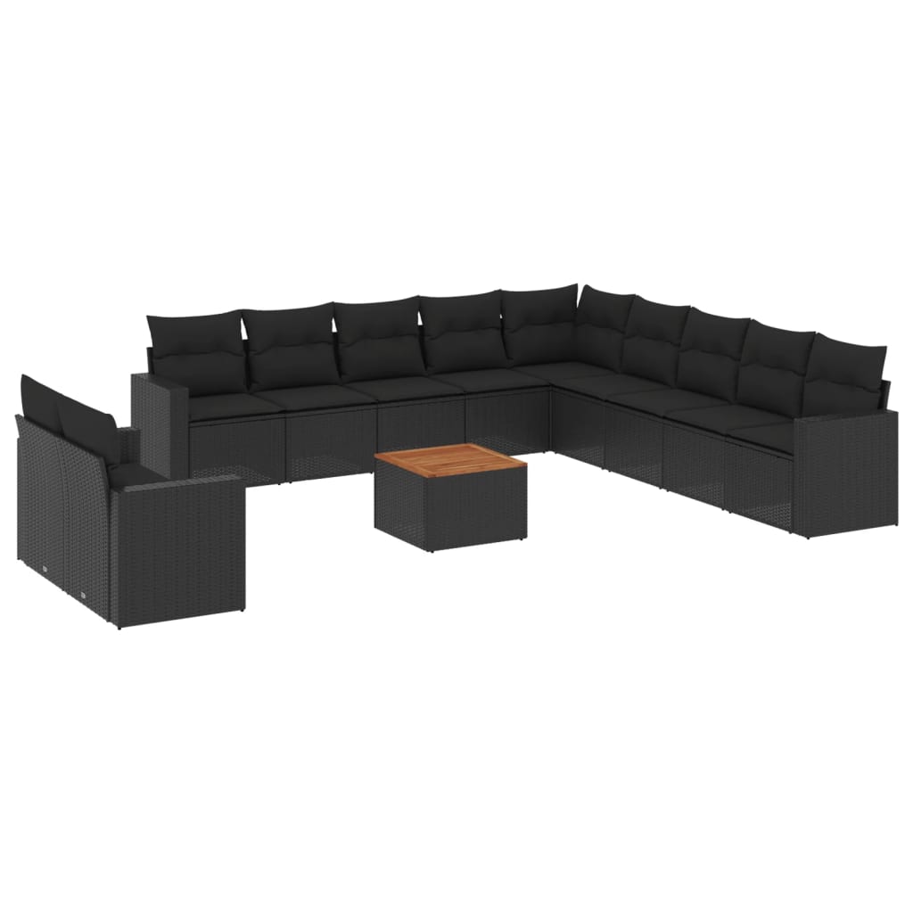 Loungegrupp Med Dynor 12 Delar Konstrotting