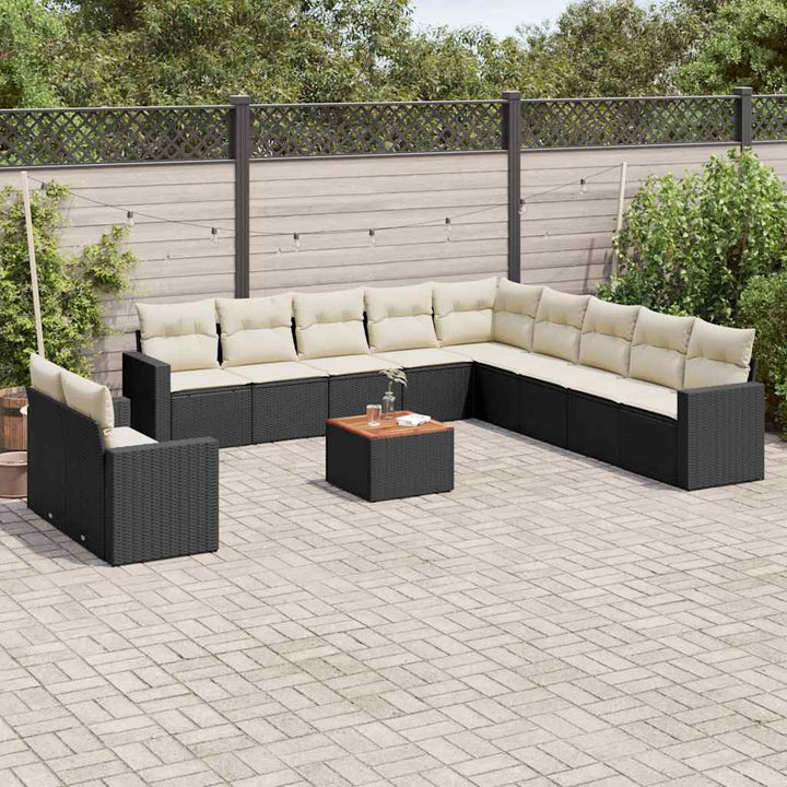 Loungegrupp Med Dynor 12 Delar Konstrotting