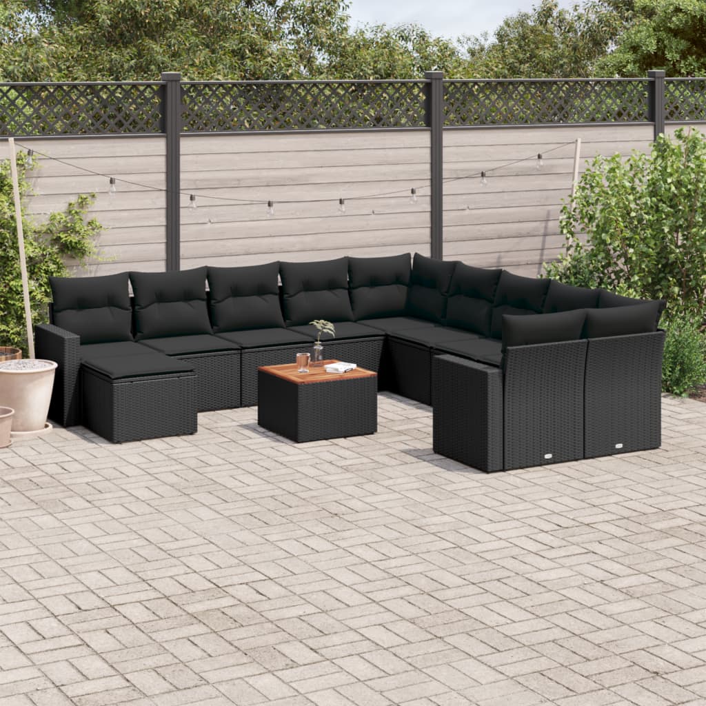 Loungegrupp Med Dynor 12 Delar Konstrotting