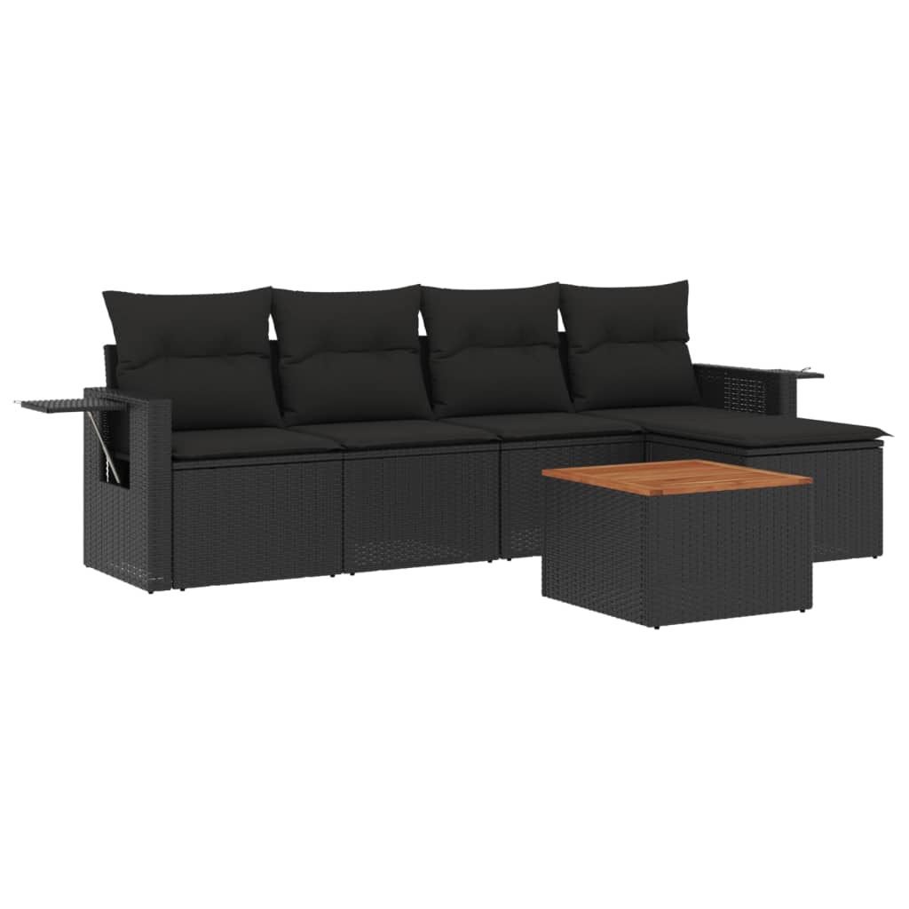 Loungegrupp Med Dynor 6 Delar Konstrotting