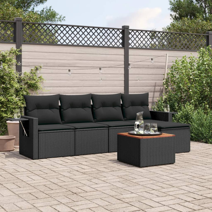 Loungegrupp Med Dynor 6 Delar Konstrotting