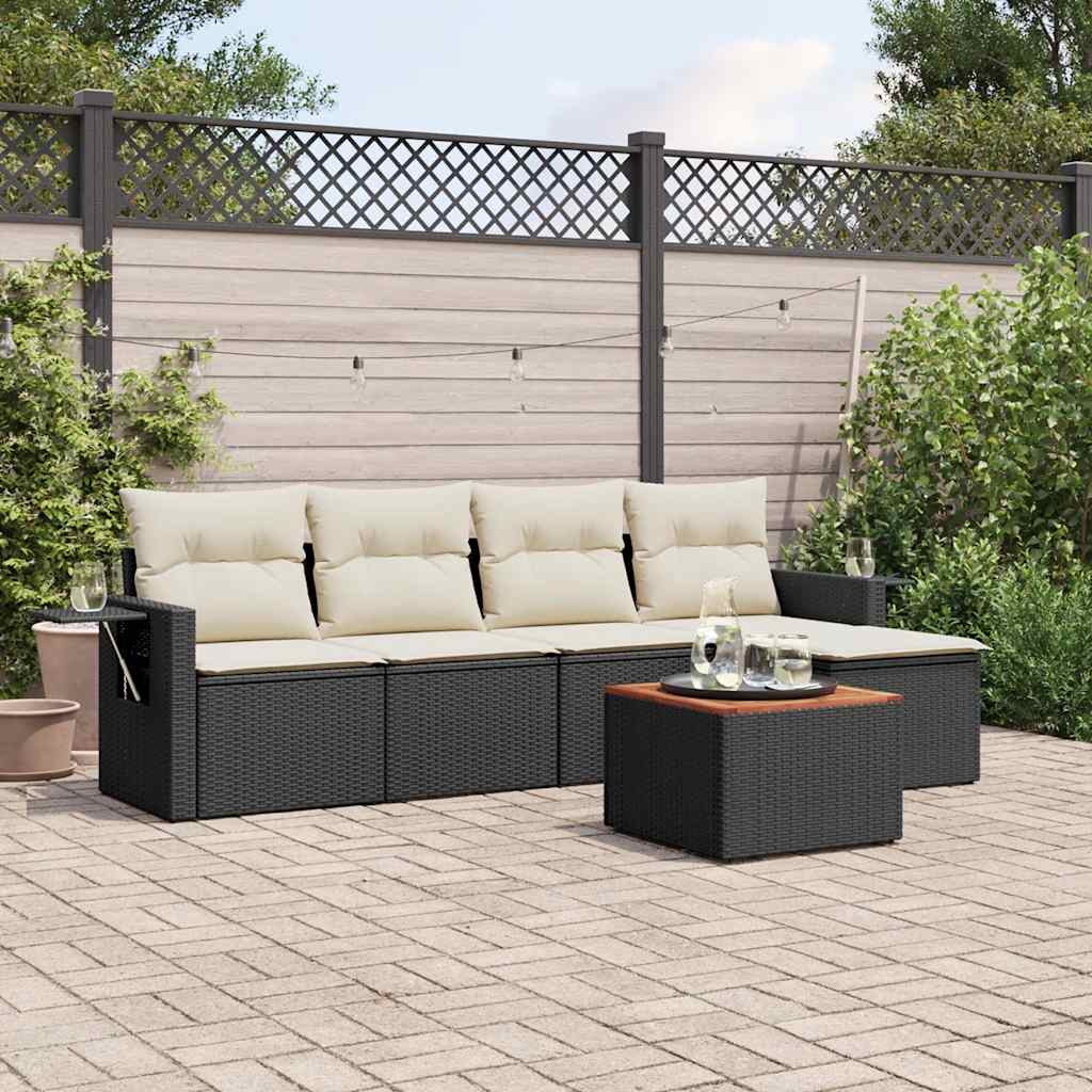 Loungegrupp Med Dynor 6 Delar Konstrotting