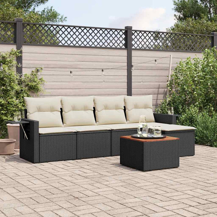 Loungegrupp Med Dynor 6 Delar Konstrotting