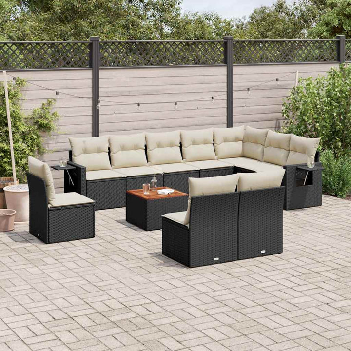 Loungegrupp För Trädgården M. Dynor 11 Delar Konstrotting
