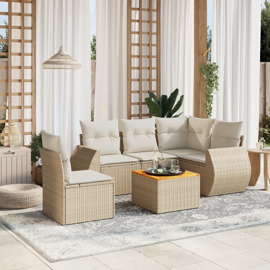 Loungegrupp Med Dynor 6 Delar Svart Konstrotting
