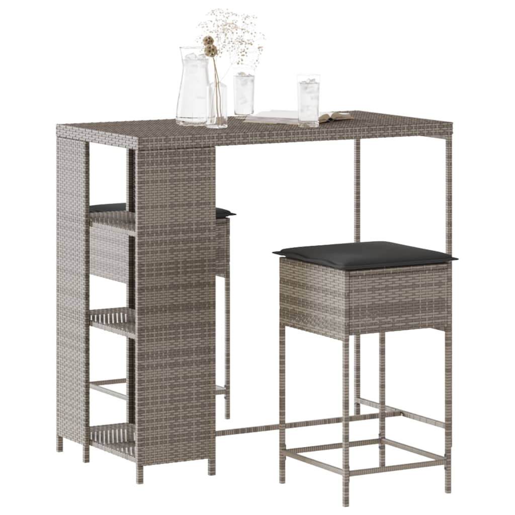 Bargrupp För Dgården 5 Delar Med Dynor Konstrotting