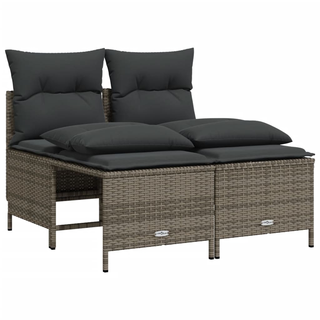 Loungegrupp För Trädgården Med Dynor 5 Delar Konstrotting