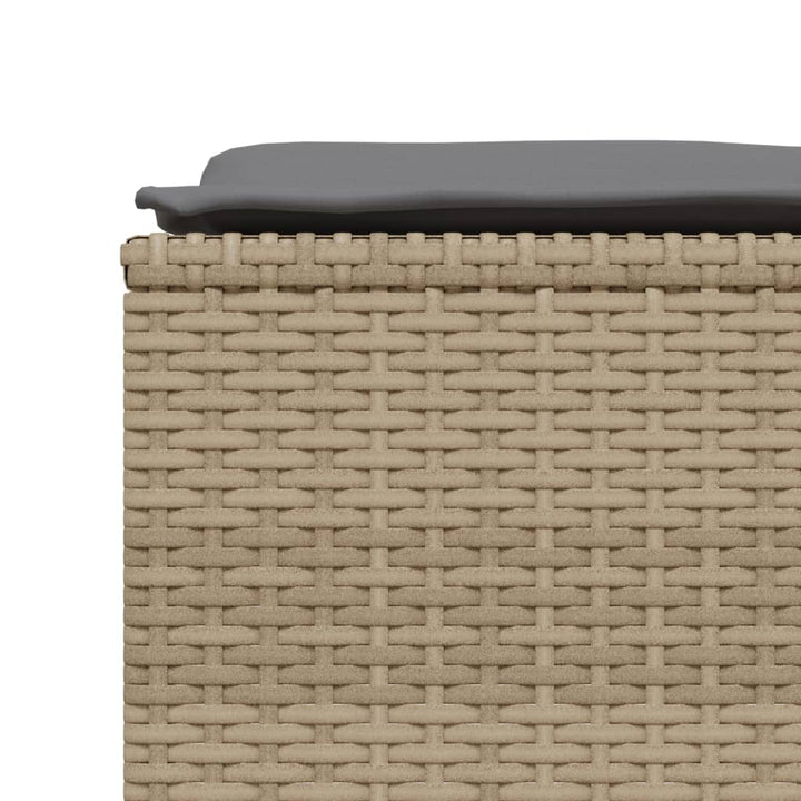 Soffgrupp För Trädgården Med Dynor 5 Delar Beige Konstrotting