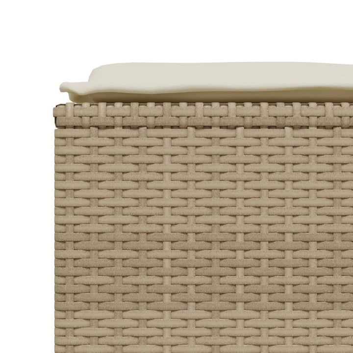 Soffgrupp För Trädgården Med Dynor 5 Delar Beige Konstrotting