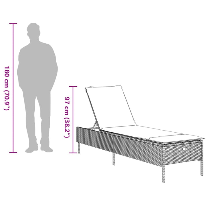 Solsängar Med Dynor 2 St Beige Konstrotting