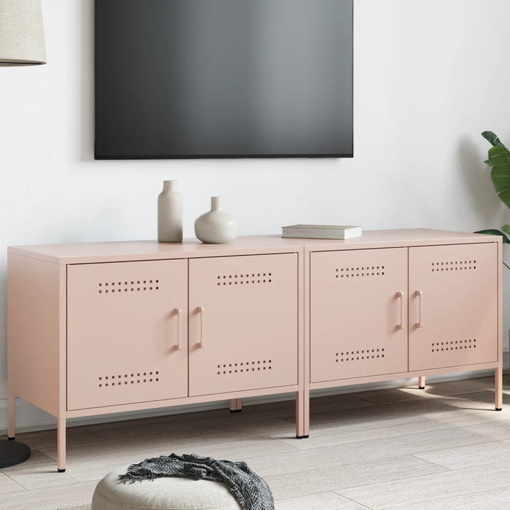 Tv-Bänk 2 St 68X39X50,5 Cm Stål