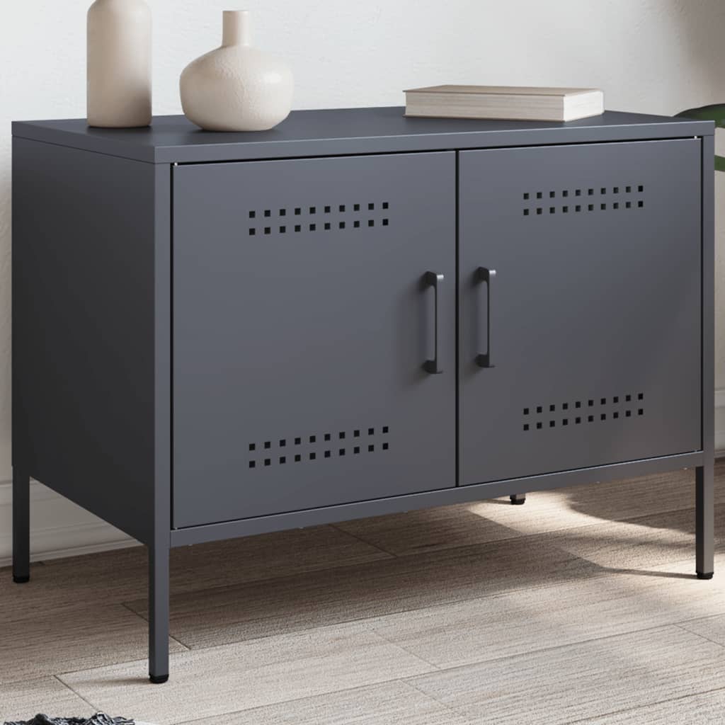 Tv-Bänk 2 St 68X39X50,5 Cm Stål