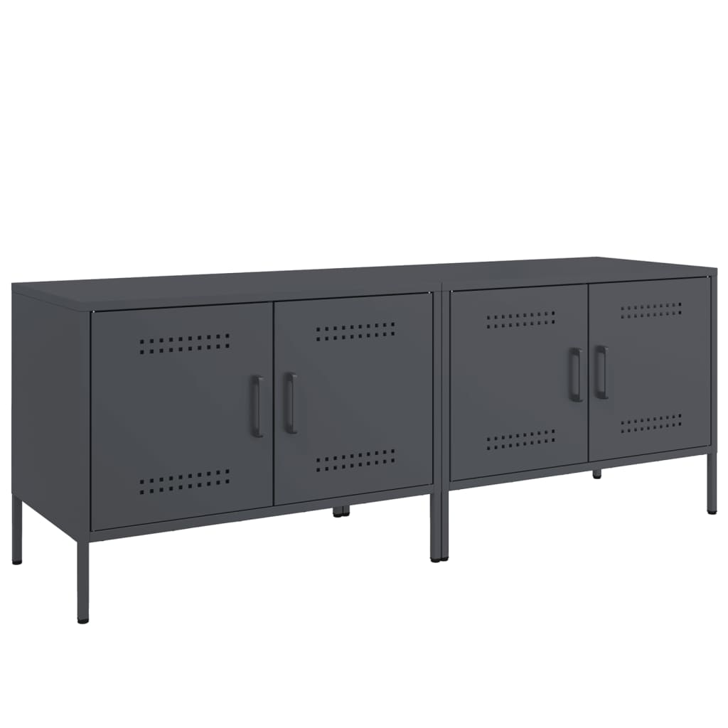 Tv-Bänk 2 St 68X39X50,5 Cm Stål