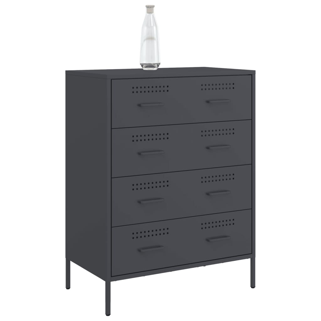 Byrå 68X39X89 Cm Stål