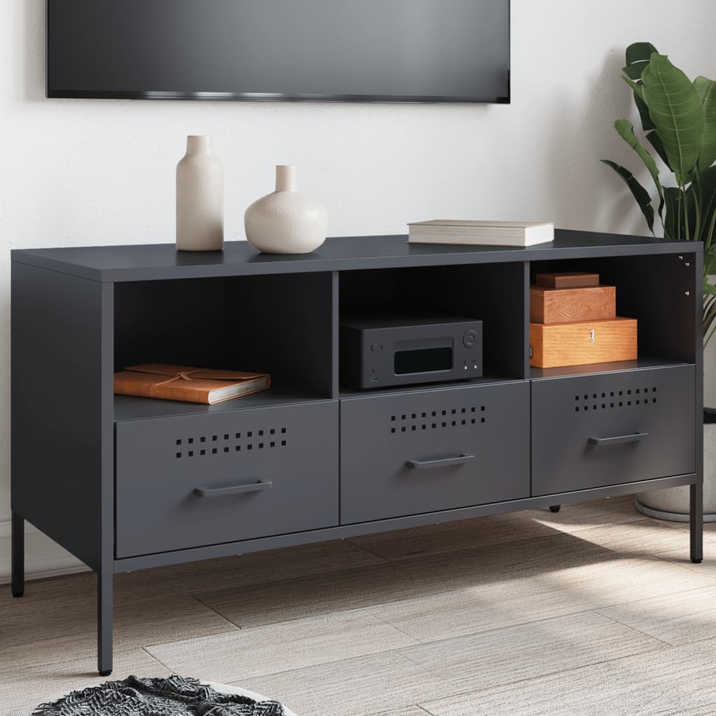 Tv-Skåp Senaps 100,5X39X50,5 Cm Stål