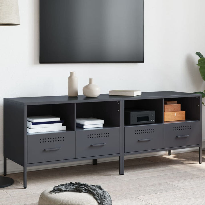 Tv-Bänk 2 St 68X39X50,5 Cm Stål