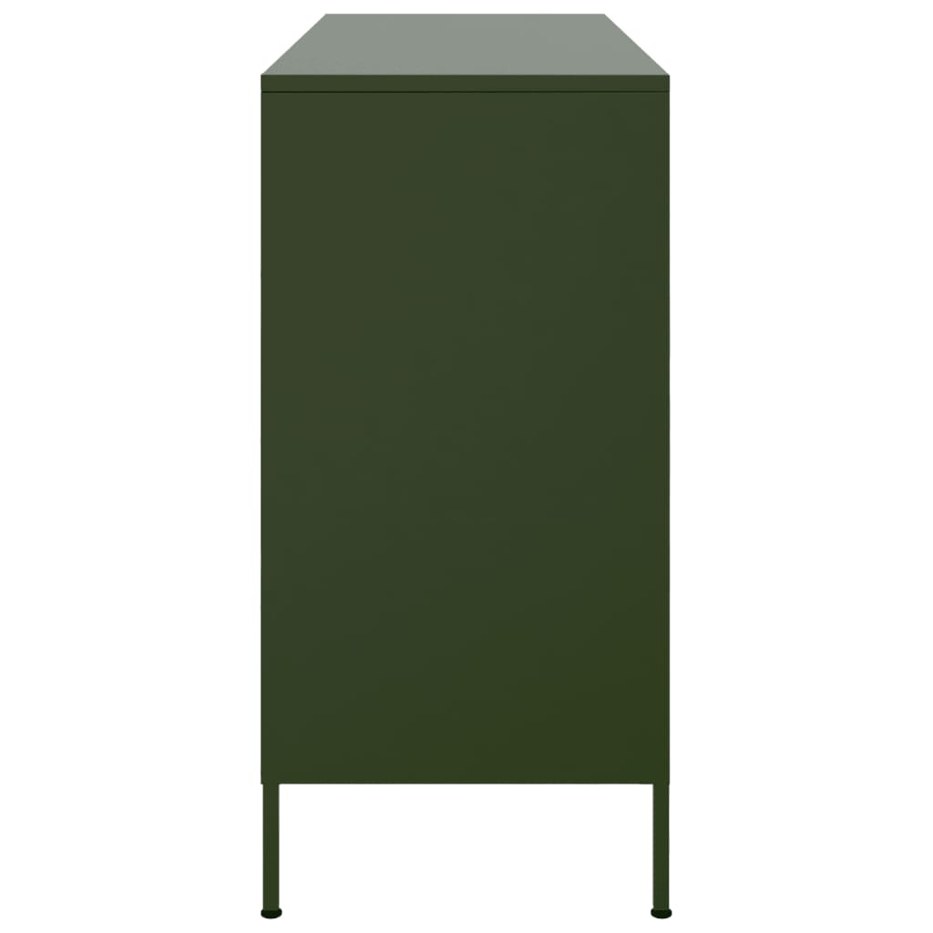 Skåp Oliv 100,5X39X79 Cm Stål