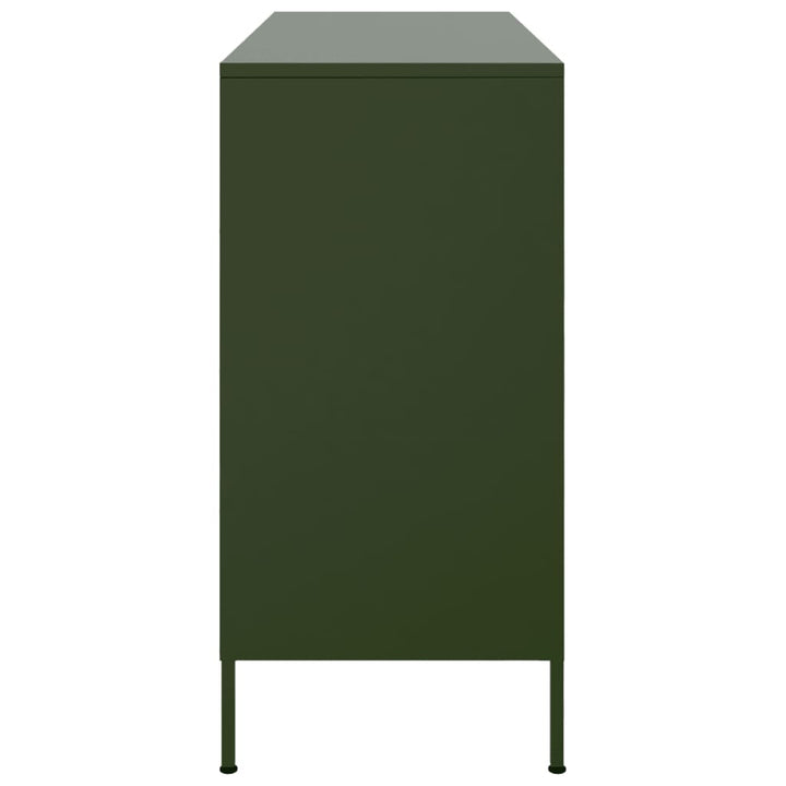 Skåp Oliv 100,5X39X79 Cm Stål