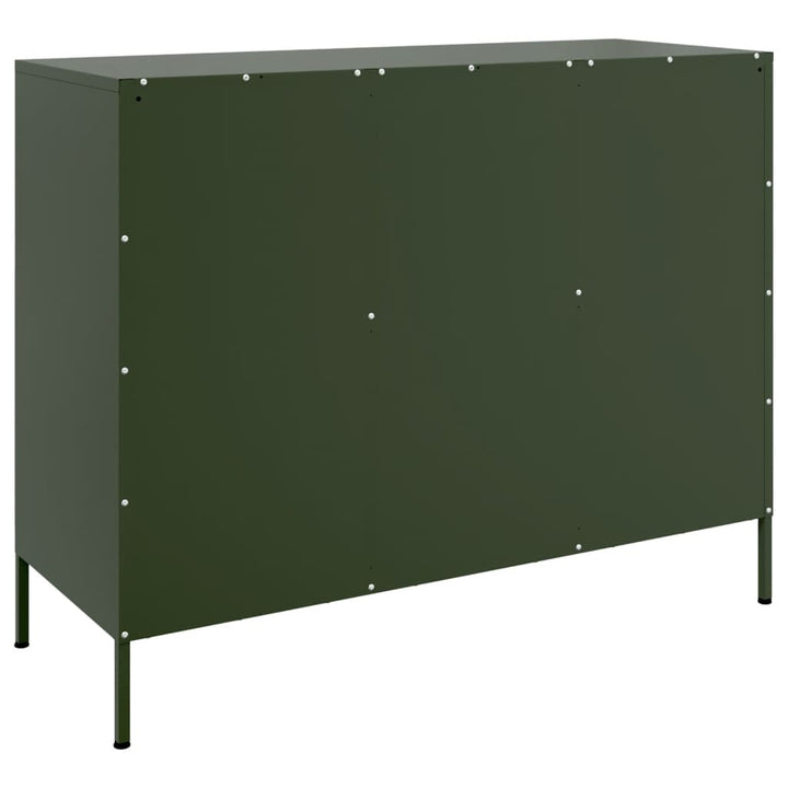 Skåp Oliv 100,5X39X79 Cm Stål