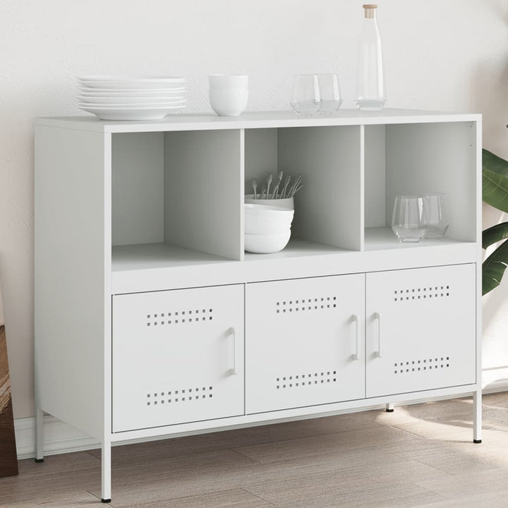 Skåp Oliv 100,5X39X79 Cm Stål